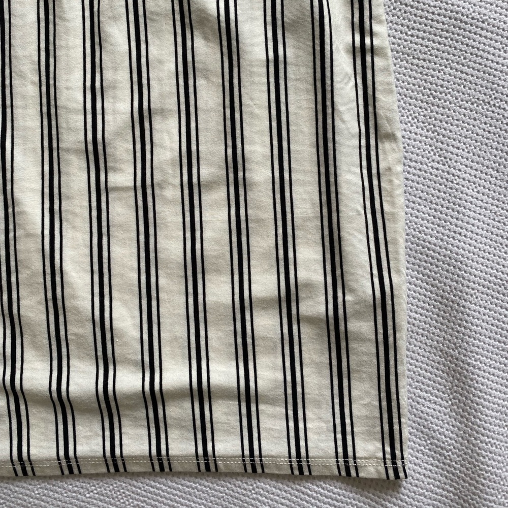 Cream/White Striped Dress - Picture 3 of 6
